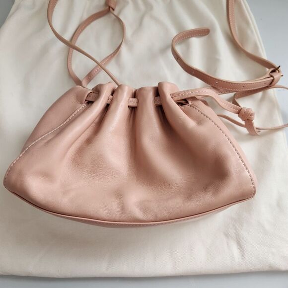 Mansur Gavriel Bloom Leather Mini Bag In Pale Pink - Picture 7 of 12